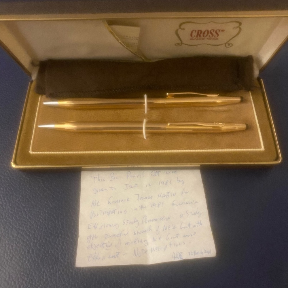 Cross Gold Pen and Pencil Set